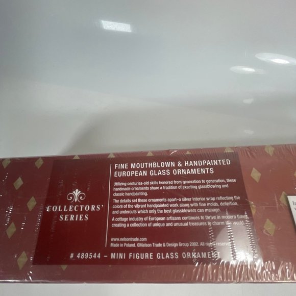 Collectors Series 489544- Mini Glass Hand-Painted European Figure Ornaments Set - Picture 6 of 7